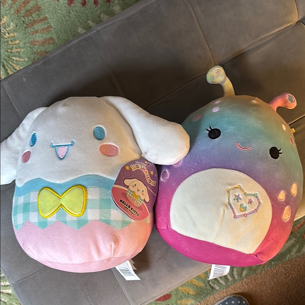 2 Squish-mallows, Cute Pastel Plush Duo